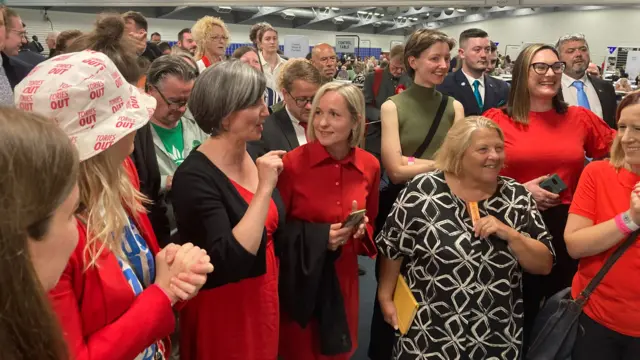 A group of Labour party supporters in Leeds