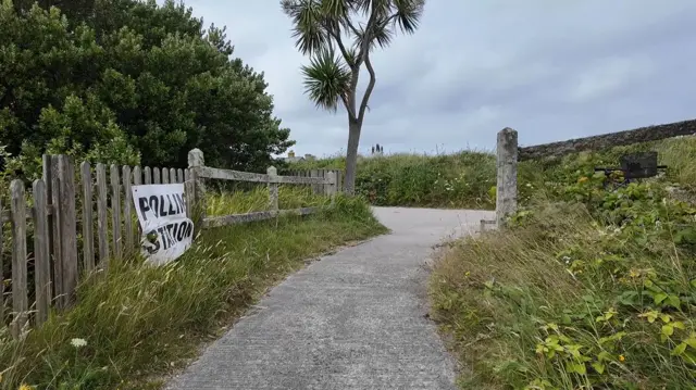 Polling station at Tresco Island, Isles of Scilly