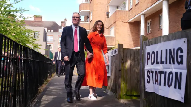 Keir Starmer and his wife