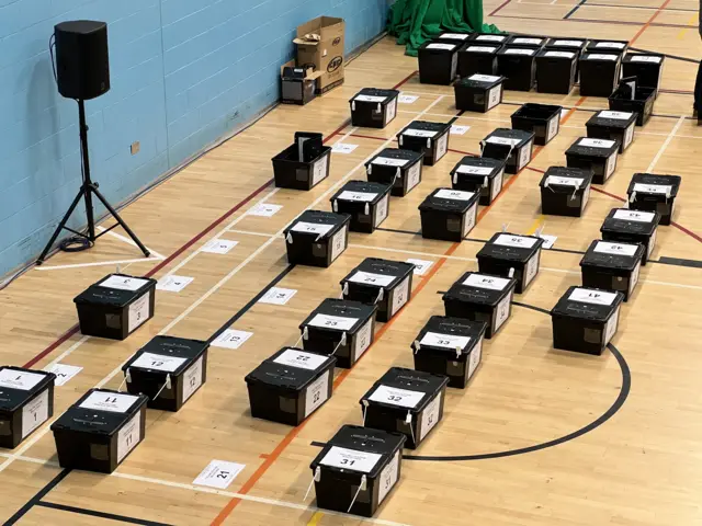 Ballot boxes in Cheltenham