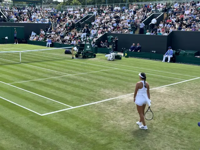 Jessica Pegula on court three