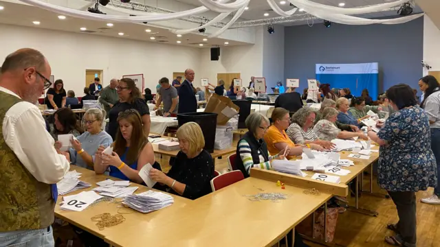 Counting is under way in the Bridgwater constituency