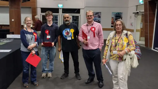 Candidates in Epsom & Ewell stand for a photo