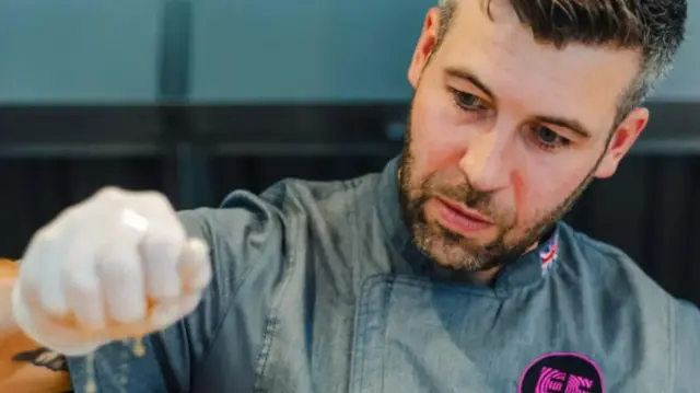 A team chef working at the Tour de France