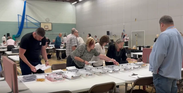 Counting at Hudson Leisure Centre