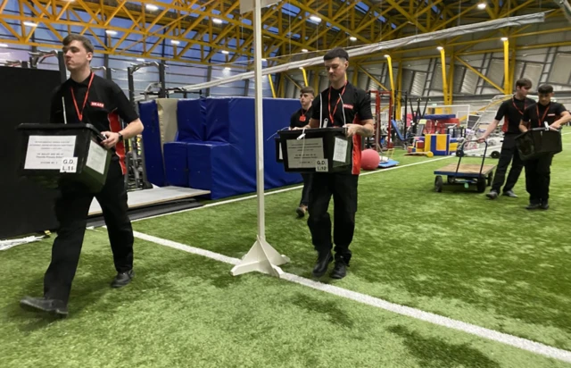 Motherwell count ballot boxes