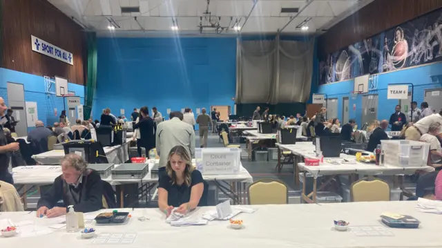 Votes being counted in North Hykeham