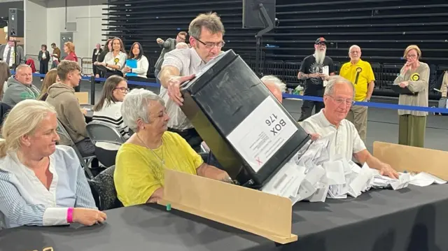 ballot box opened