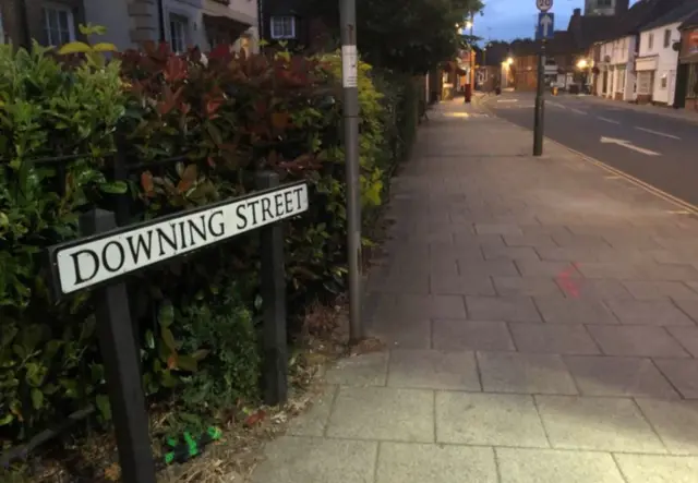 A road called Downing Street in Farnham