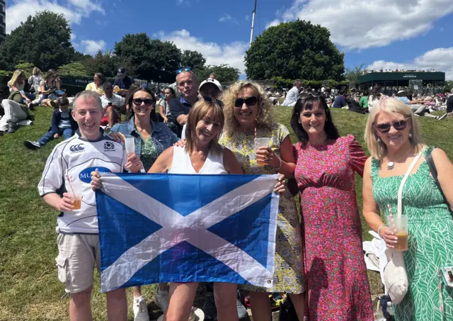 Andy Murray fans at Wimbledon