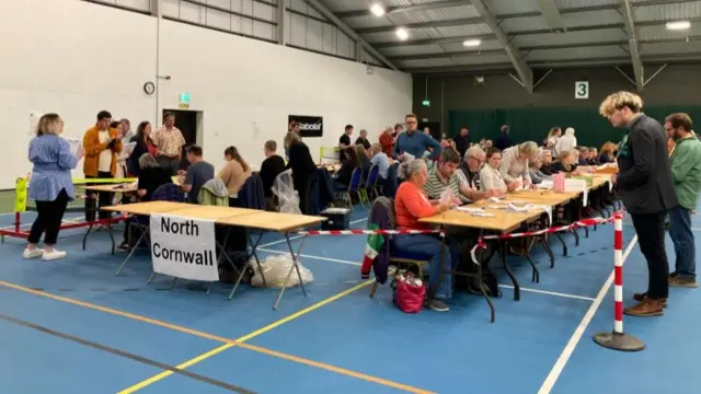 North Cornwall ballot count under way