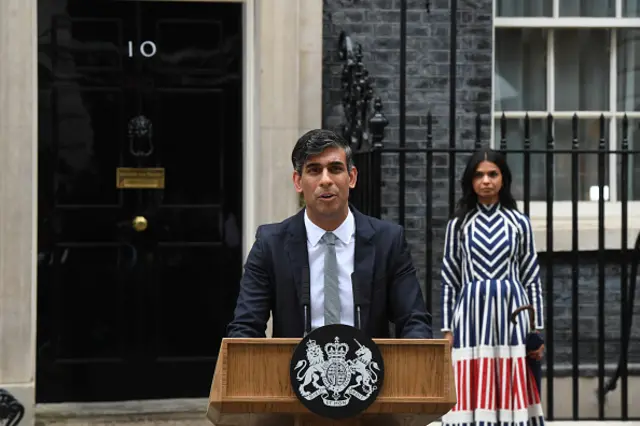 Rishi Sunak in Downing Street