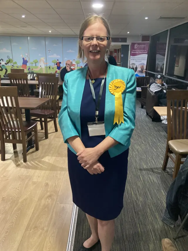 Rebecca Trimnell at the Gloucester count