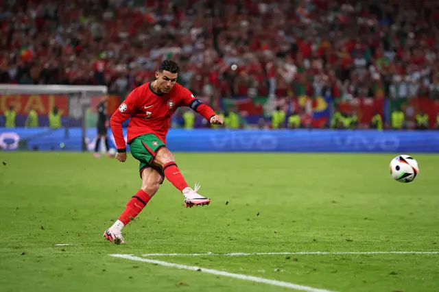 Cristiano Ronaldo of Portugal shoots