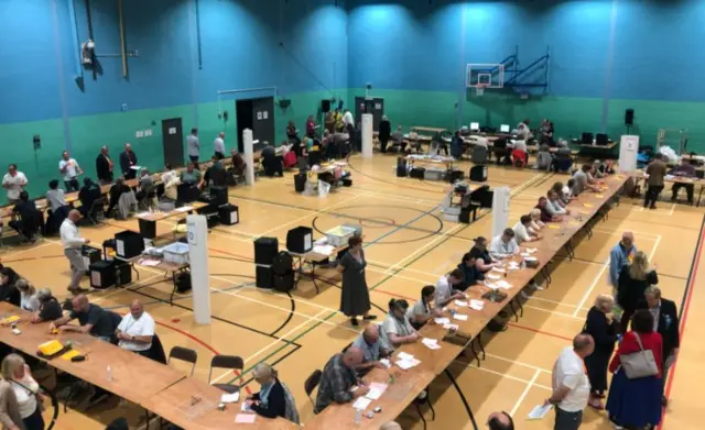 Counting in the the Godalming and Ash hall