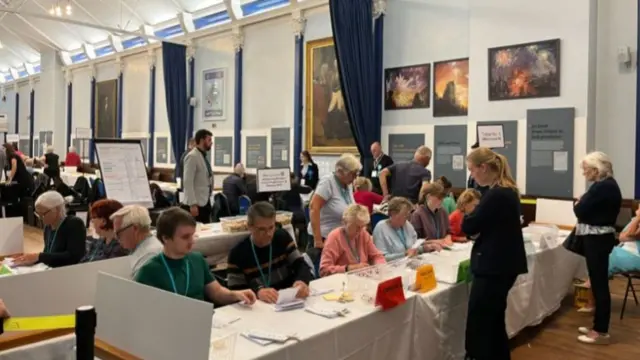 The count at Lewes Town Hall