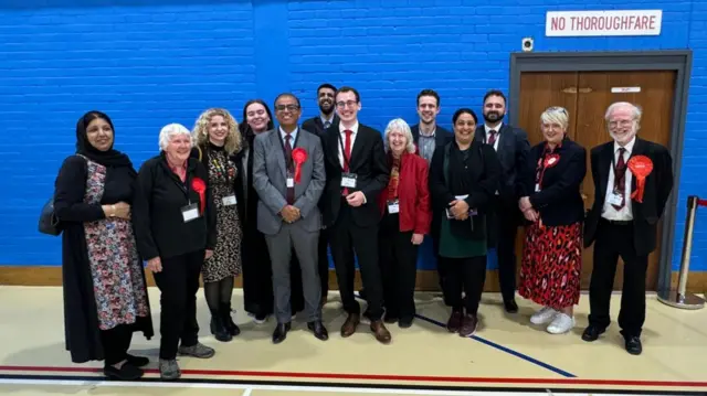 Labour supporters in Bedford