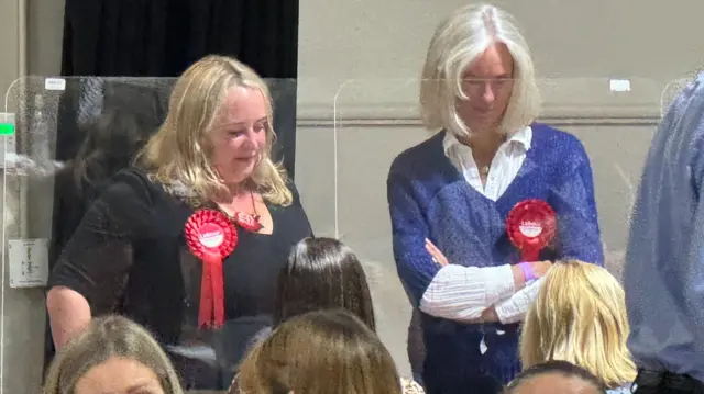 Labour politicians at the Herne Bay and Sandwich count