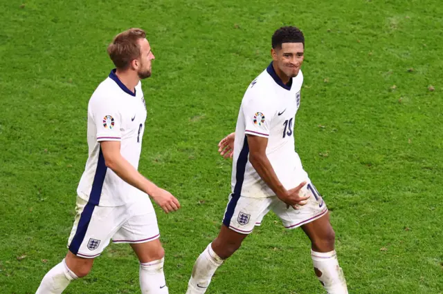 Jude Bellingham's crotch-grabbing gesture during the Euro 2024 win over Slovakia