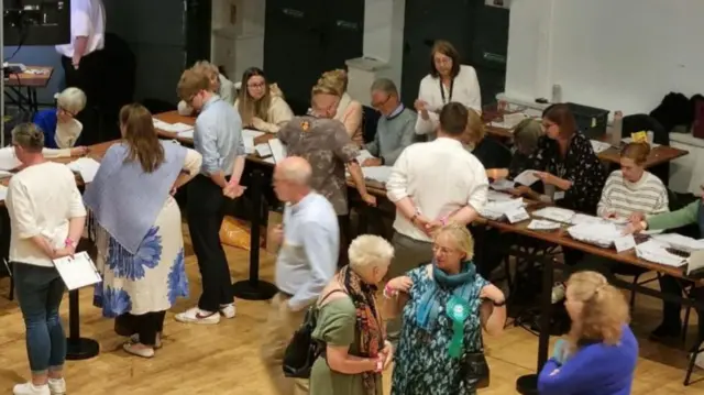 Counting continues at Surrey Heath