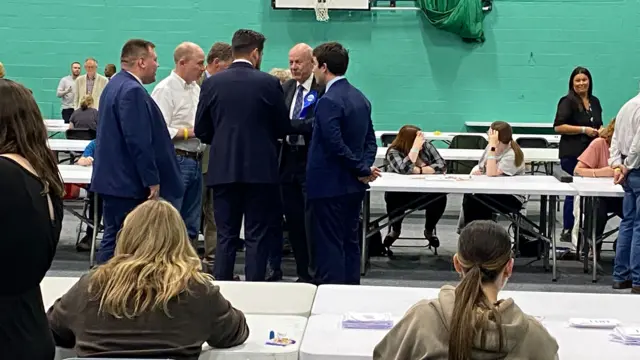 Damian Green at the Ashford count