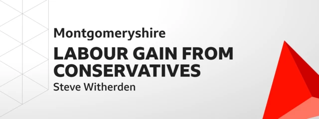 Labour gain Montgomeryshire graphic