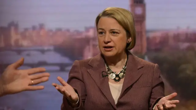 Green Party Leader Natalie Bennett gestures (gesturing) during her appearance on the BBC One current affairs programme The Andrew Marr Show, February 10th 2013. copyright Jeff Overs / BBC