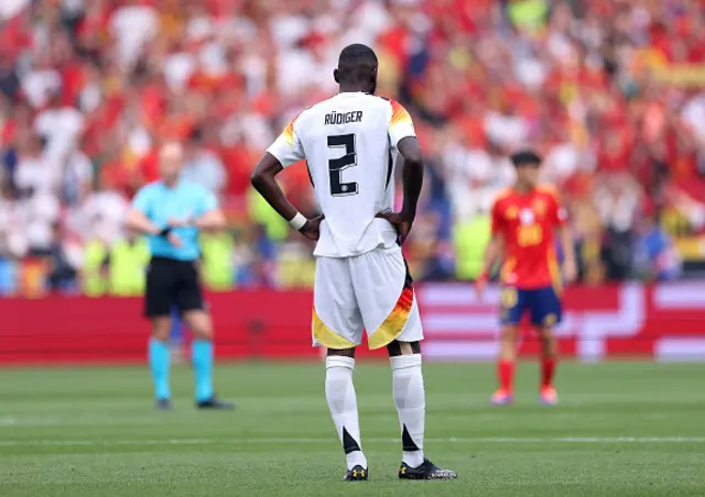 Antonio Ruediger of Germany looks on