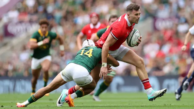 Mason Grady tackled against South Africa