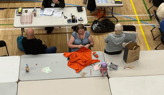 A woman at the count in South Devon