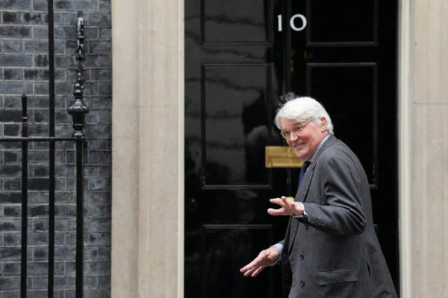 Andrew Mitchell outside 10 Downing Street