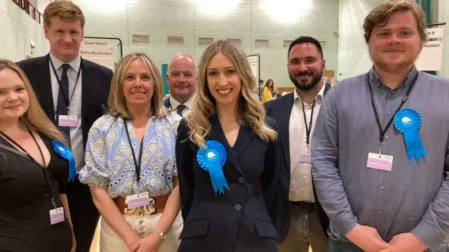 Laura Trott and her team