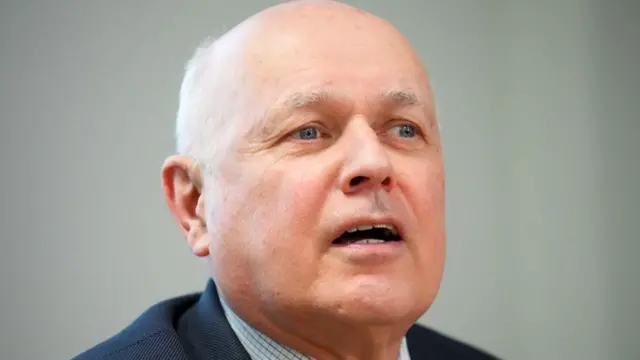 British Parliamentarians Iain Duncan Smith speaks at a press conference following allegations that China is responsible for cyberattacks on the UK Electoral Commission, on March 25, 2024 in London, England.