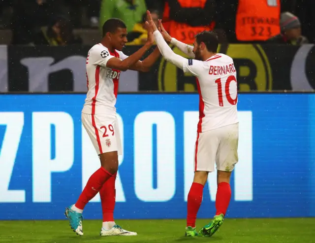 Bernardo Silva and Kylian Mbappe