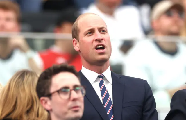 Prince of Wales at England v Denmark