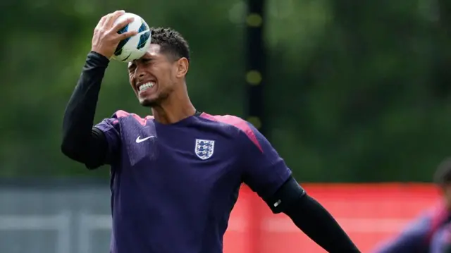 Euro 2024 - England Training - Blankenhain, Germany - July 5, 2024 England's Jude Bellingham during training