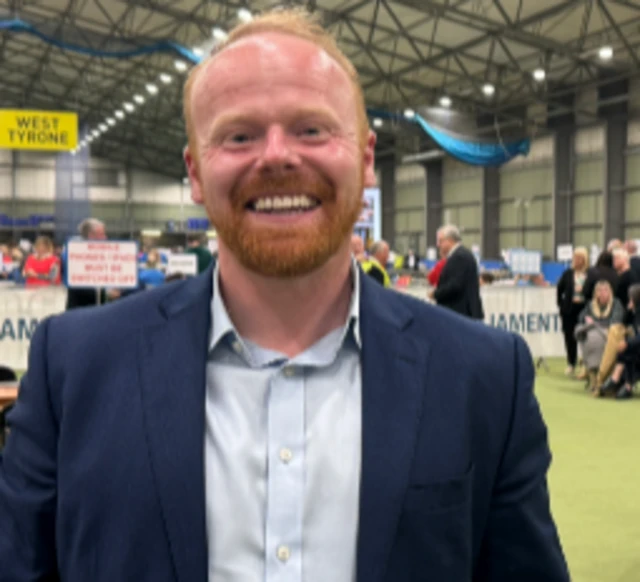 John Stewart UUP candidate at the Magherafelt count