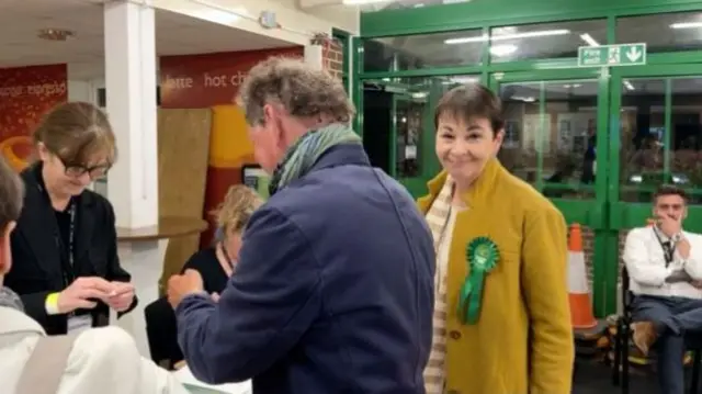 Caroline Lucas in Brighton