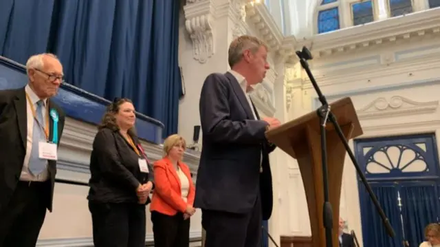 James MacCleary addresses the count