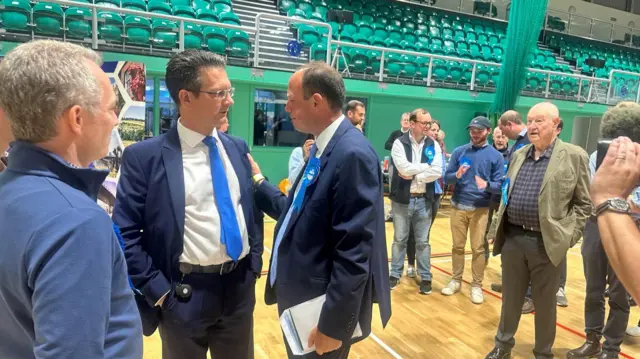 Steve Baker with MP Greg Smith