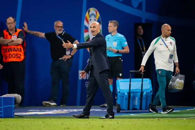 Roberto Martinez of Portugal gestures