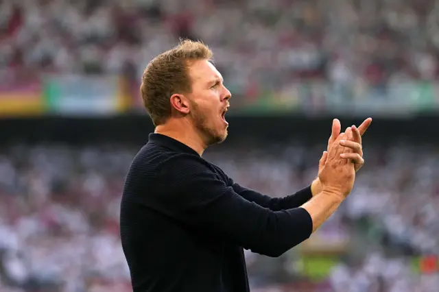 : Julian Nagelsmann, Head Coach of Germany, applauds