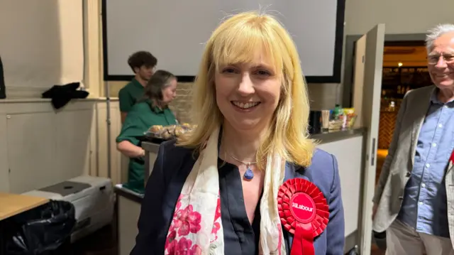 Rosie Duffield having just won her seat