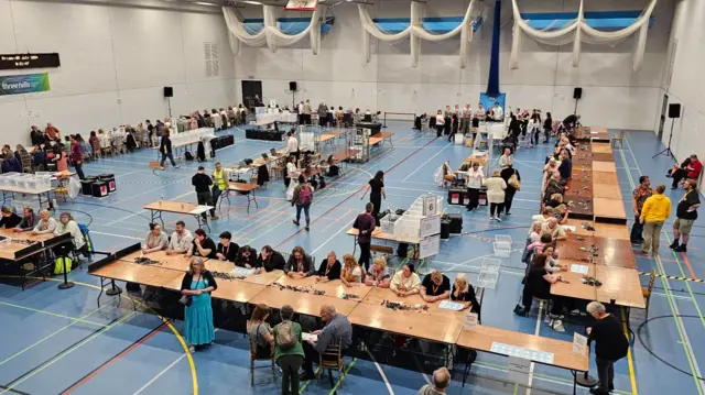 Voting counters in Folestone and Hythe