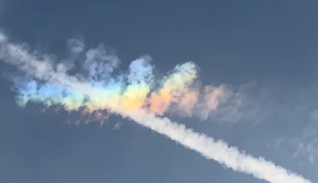 rainbow and clouds