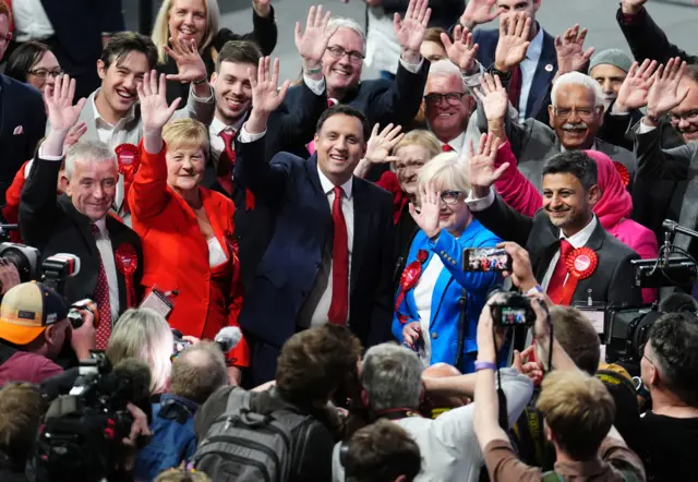 Anas Sarwar celebrates the general election result