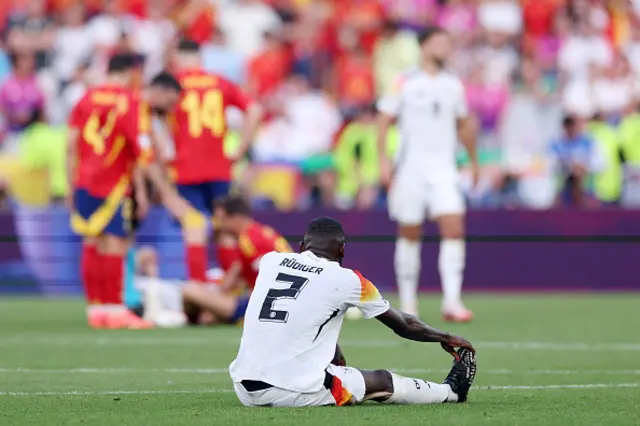 Antonio Ruediger of Germany reacts