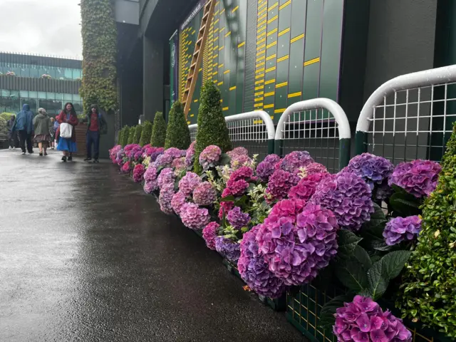 Flowers at Wimbledon