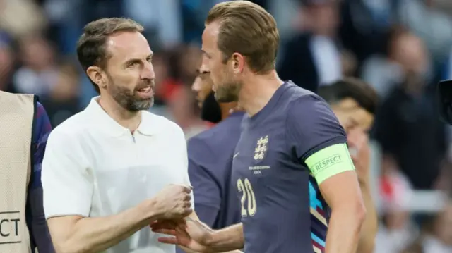 Gareth Southgate and Harry Kane