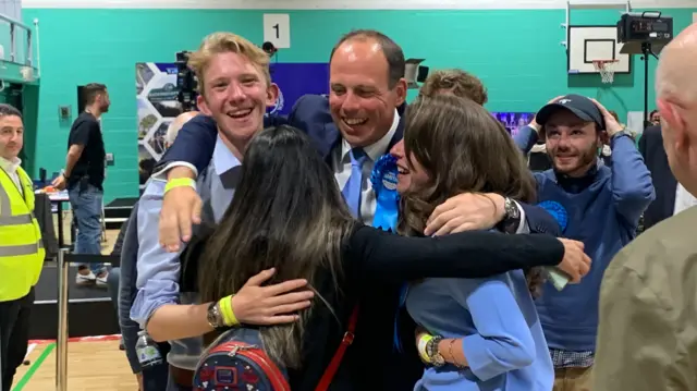 Greg Smith with his party supporters